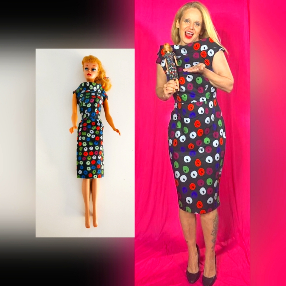 Unique Vintage Barbie Dress Apple